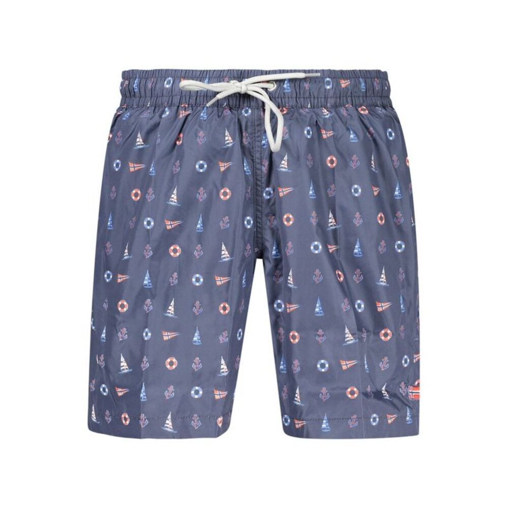 Norway 1963 Blue Polyester Men's Swim Men's Shorts